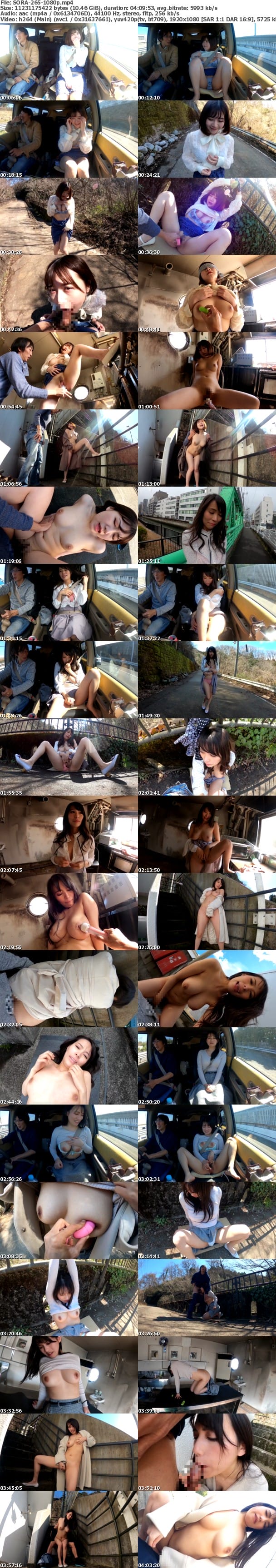 (Full HD) SORA-265 露出狂の女ネ申。恥ずかしい露出癖を秘め青姦にハマる素人たち