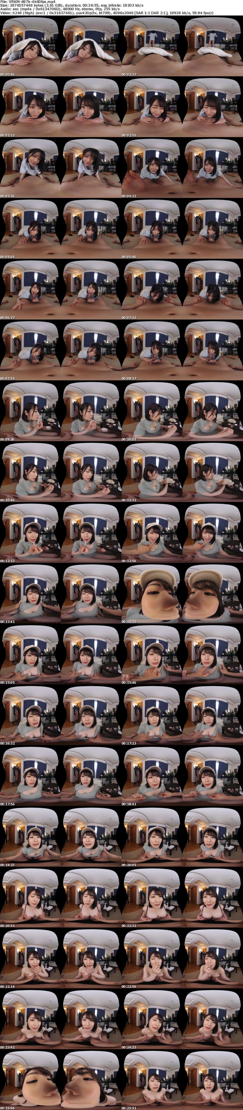 (VR) VRKM-697 【VR】顔面特化アングルVR ～僕のカノジョは、AV女優・目黒ひな実～
