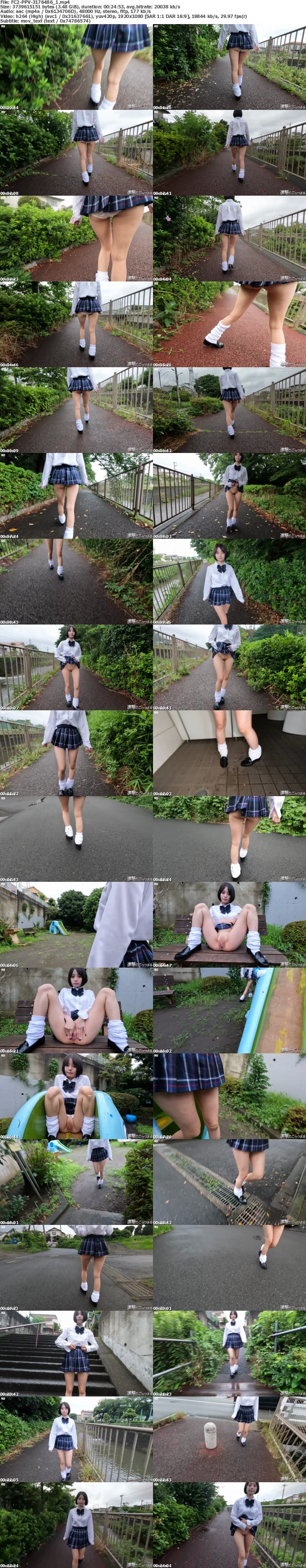 FC2 PPV 3176486 独占販売 【個撮86】完全顔出し県立普通科K③超スジパイパン⑥ 超ミニスカパンモロで歩道＋団地＋公園露出 中出し後は再注入してお掃除フェラ 期間限定5000pt→2500pt
